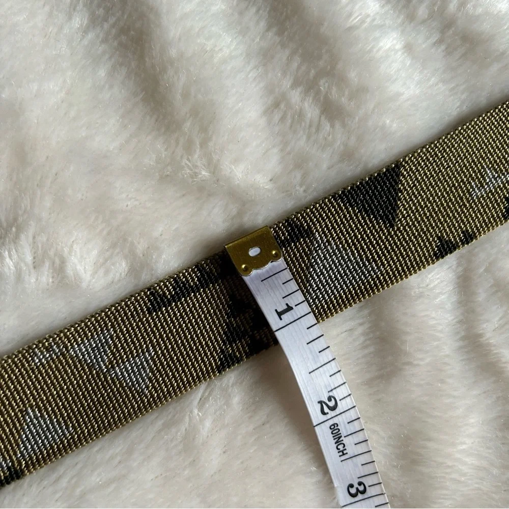 Patagonia green gray triangle woven webbing belt childs 27